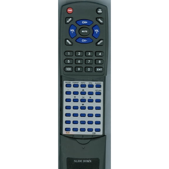 Replacement Remote for COBY RC-054, RTRC054, RC054, TFTV1091, TFTV792, TFTV791