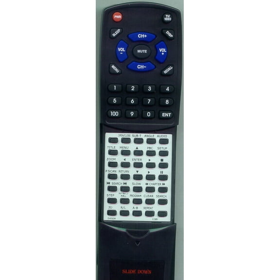 Replacement Remote for COBY RTDVD224, DVD224, DVD524
