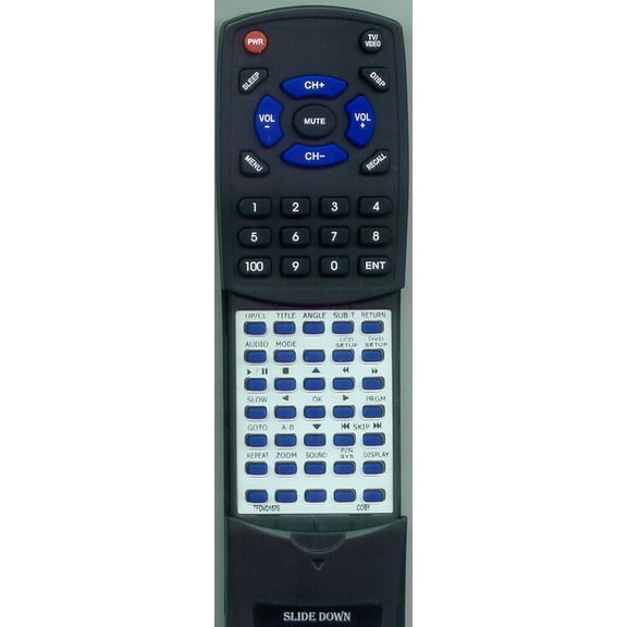 Replacement Remote for COBY RTTFDVD1570, TFDVD1570, TFDVD1571