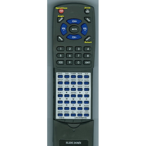 Replacement Remote for CURTIS RTDVD6019B, DVD6019B