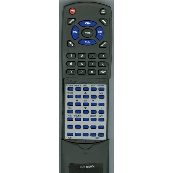 Replacement Remote for Coby RC-057, TFTV3925, LEDTV2226, LEDTV2426, LEDTV5526, TFTV2325, LEDTV3226, TFTV3229, TFTV2225, TFTV5528, LEDTV3246, TFTV4208