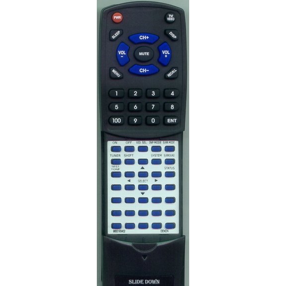 Replacement Remote for DENON 9600193402, RT9600193402, RC875, AVR1601, AVR681