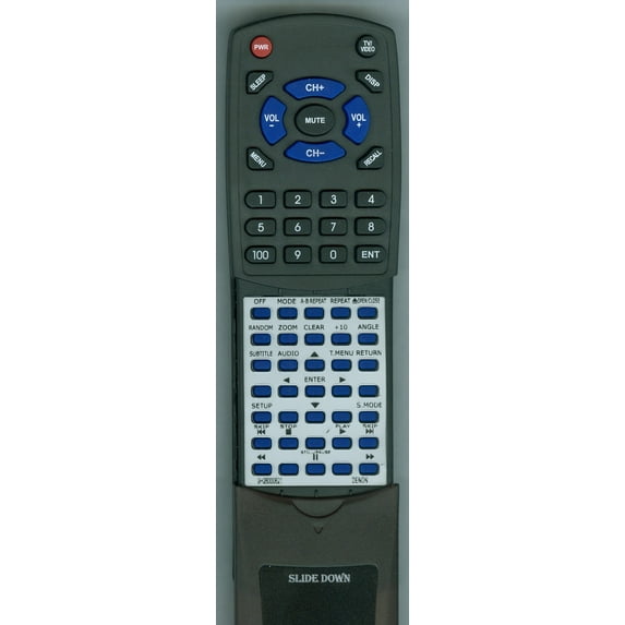 Replacement Remote for DENON 9H26000621, 9H26000636, RT9H26000621, RC1018, DVD1730, DVD1740, DVD557, DVD1720, DVD558