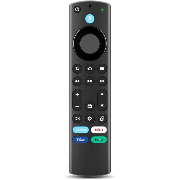 Replacement Remote for Fire TV, with Alexa Voice Control, Compatible with Insignia Toshiba Hisense Fire TV Edition, Simple Setup, 1-Year Warranty
