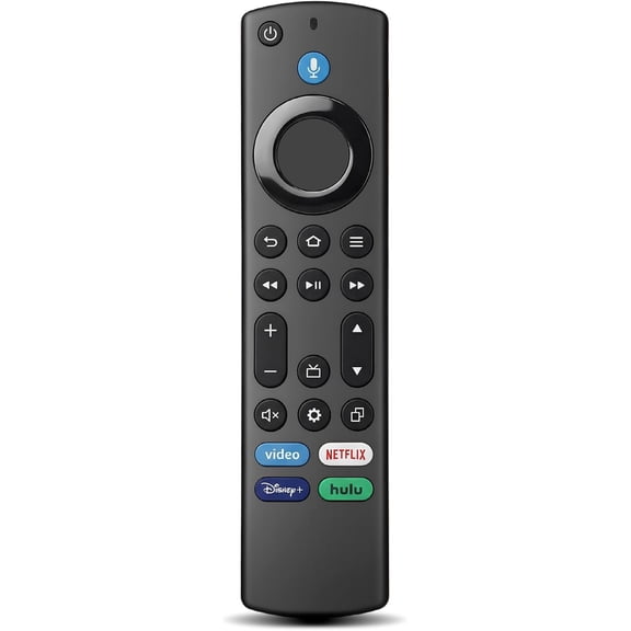 Replacement Remote for Fire TV, with Alexa Voice Control, Compatible with Toshiba TCL Hisense Fire TV Edition, Simple Setup, 1-Year Warranty