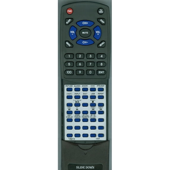 Replacement Remote for HAIER TV-5620-134, TV5620134, RTTV5620134, HTRD09B, LE22D3380, LE32D2320, LE39D2380, LE42D2380, LE46D2380