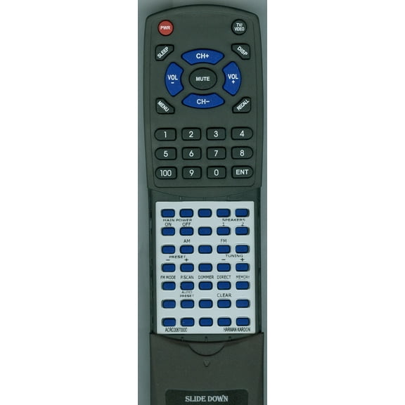 Replacement Remote for HARMAN KARDON ACRC00670000, ACRC-00670-000, HK3370RC, HK3370