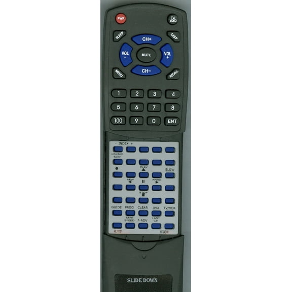 Replacement Remote for HITACHI HL11131, RTHL11131, VTFX6410A, VTUX6530A, VTUX6430A, VTRM6410A