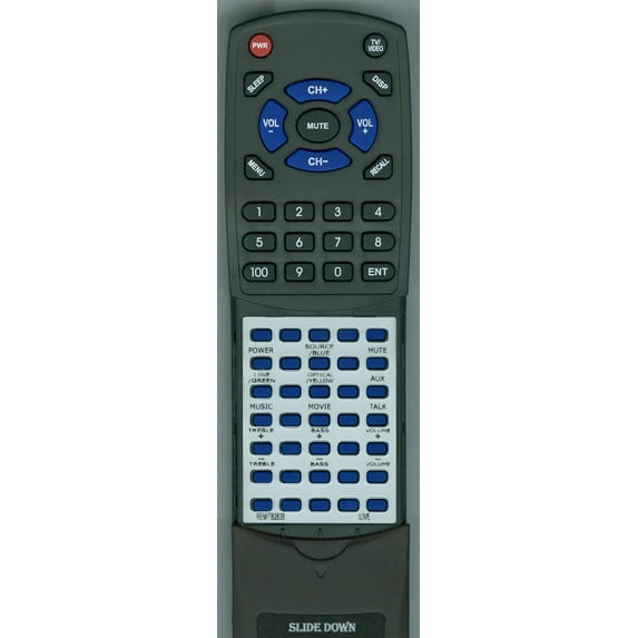 Replacement Remote for ILIVE REM-ITB283B, REMITB283B, RTREMITB283B, ITB283B