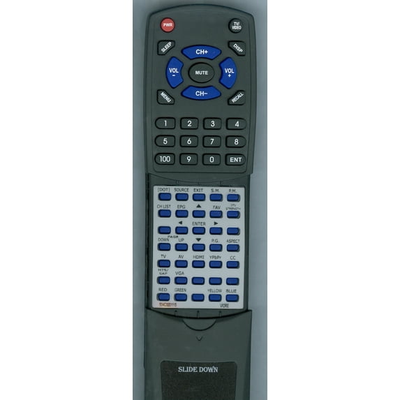 Replacement Remote for ISYMPHONY 504C3201115, RC2001V, RC2010V, LC26IH56