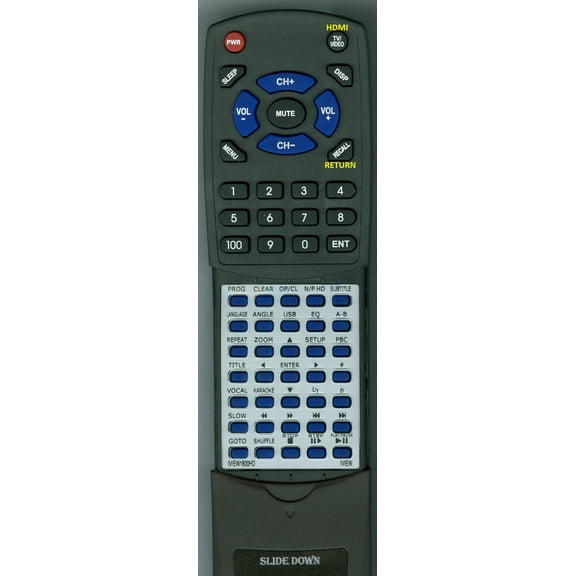 Replacement Remote for IVIEW RTIVIEW1800HD, IVIEW1800HD, IVIEW-1800HD