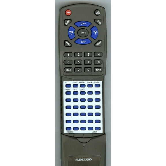 Replacement Remote for JENSEN BT-0330D---CH, BT0330DCH, RTBT0330DCH, TS2050J, TS2755J, TS2055J