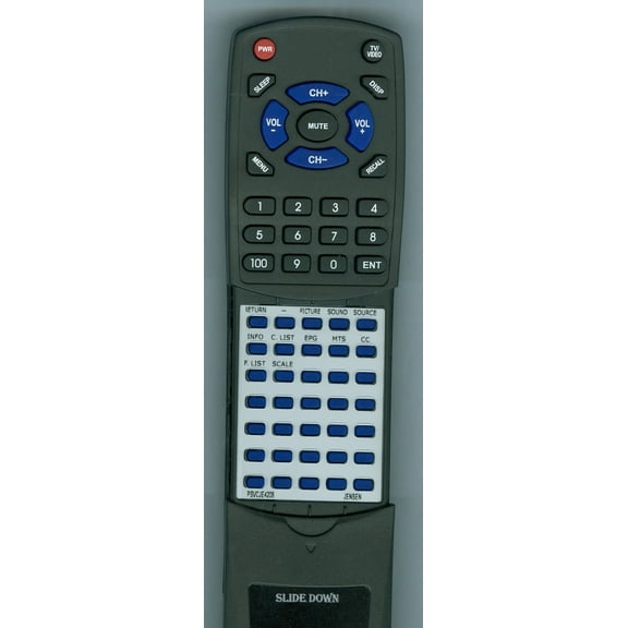 Replacement Remote for JENSEN PSVCJE4208, JE4208, RTPSVCJE4208, JE4011RTL, JE4011