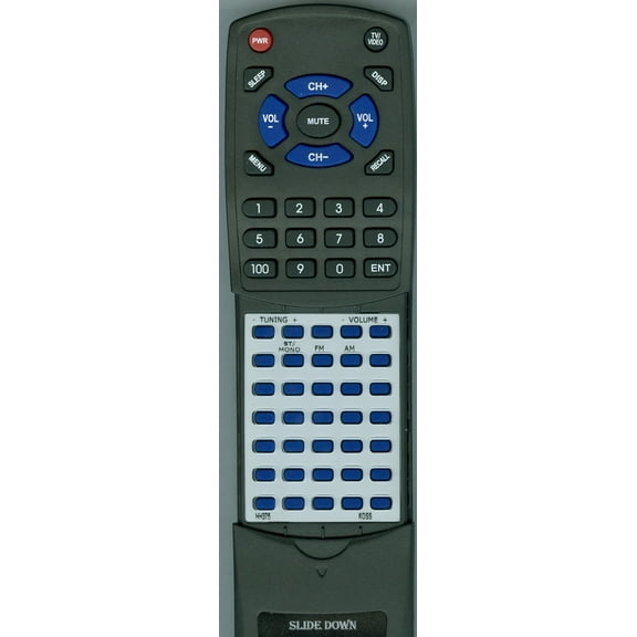 Replacement Remote for KOSS HH375, RTHH375