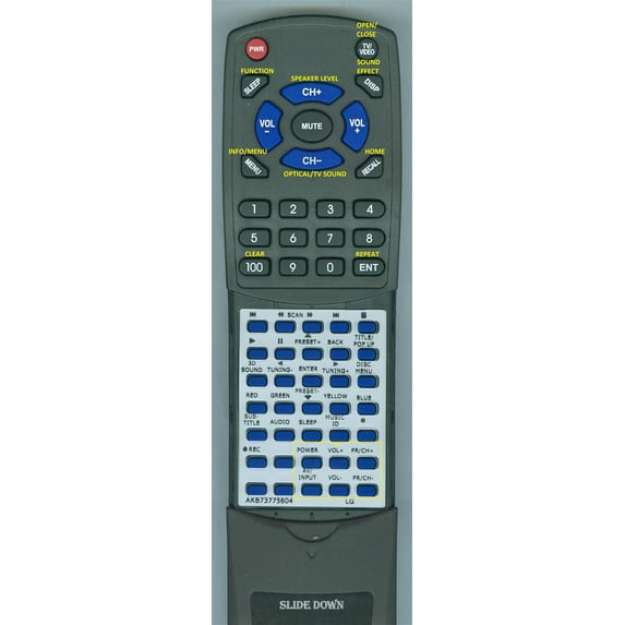 Replacement Remote for LG AKB73775604, BH9230BW, BH9430PW, BH9431PW