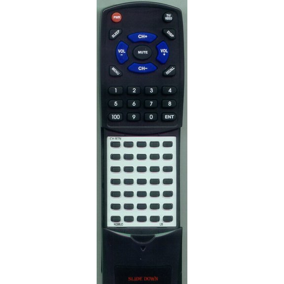 Replacement Remote for LXI N0268UD, RTN0268UD, 93443019990, 93449019990, 93443019991