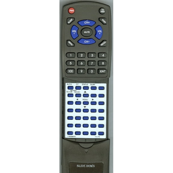 Replacement Remote for MAGNAVOX 313923805781, RT313923805781, RC1112813, 37MT330517, 27MS3404, 27MS450417, 27MS3404R, 27MS4504R, 27MT540517, 27MS4504