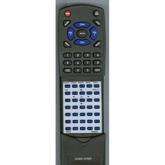 Replacement Remote for MAGNAVOX NF802UD, RTNF802UD, 42MF439BF7, 32MF369B, 32MF369BF7, 22MF339BF7, 32MF339B, 32MF339BF7, 42MF439B, 19MF339B, 19MF339BF