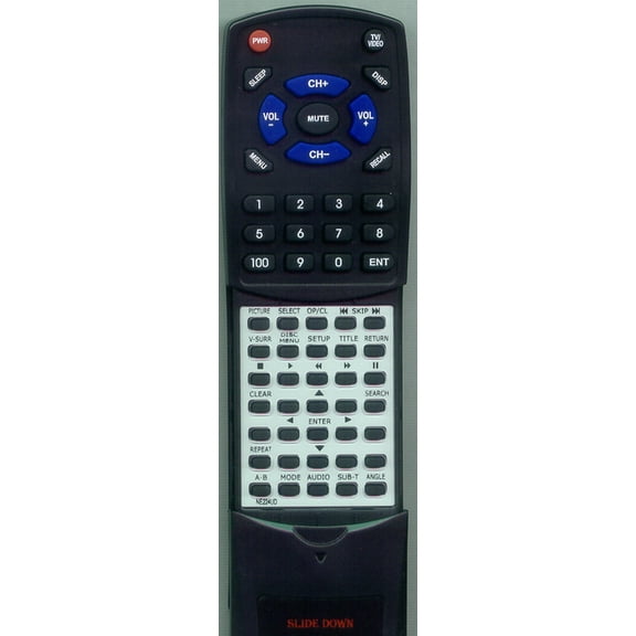 Replacement Remote for MAGNAVOX RTNE224UD, NE224UD, MSD513E, MDS520FE, MSD520FE