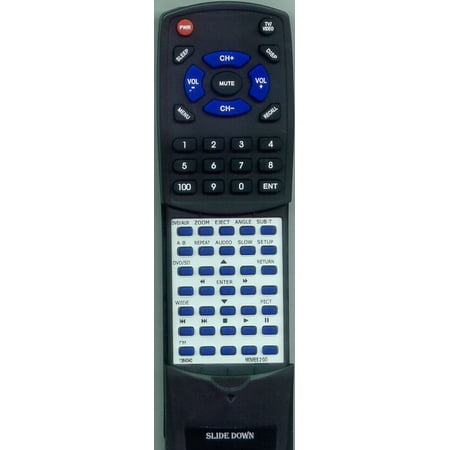 Replacement Remote for MOVIES2GO 1364340, RT1364340, MMD100