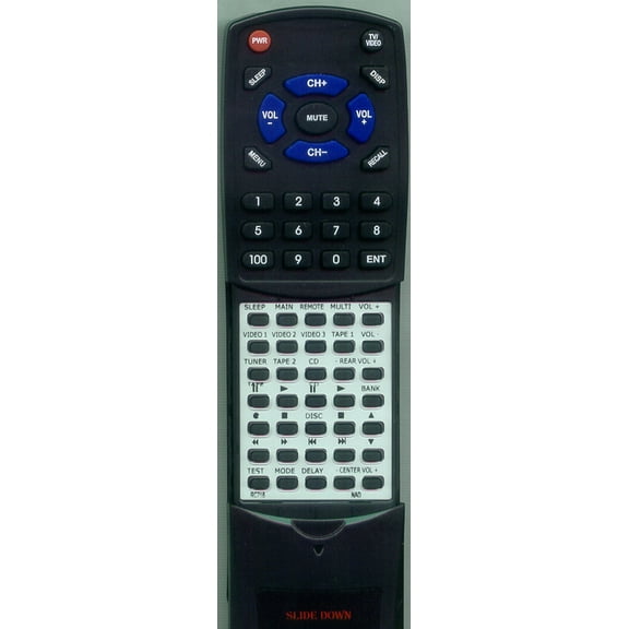 Replacement Remote for NAD RC-716, RC716, RTRC716, AV716