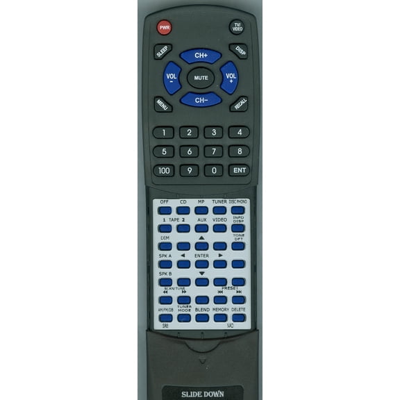 Replacement Remote for NAD RC-SR8, RCSR8, RTSR8, SR8, C356BEE, C375BEE, C165BEE, C326BEE, C422, C725BEE