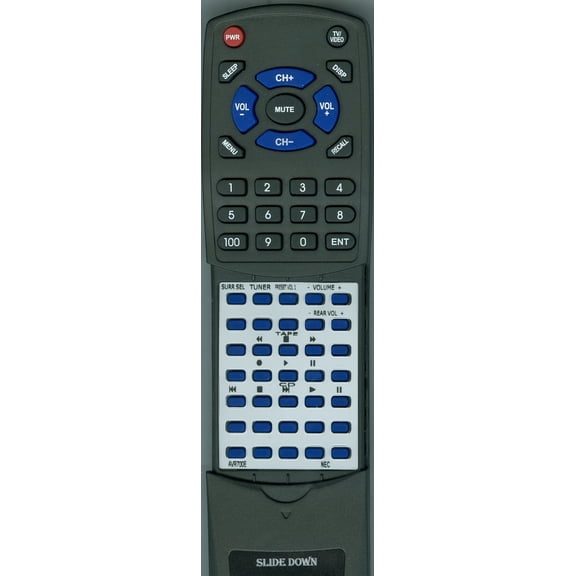 Replacement Remote for NEC AVR700E, RTAVR700E, AR701