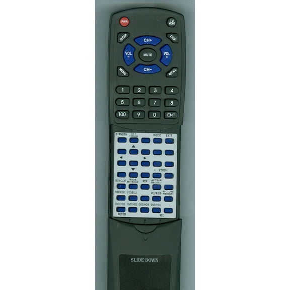 Replacement Remote for NEC AXD1526, RTAXD1526, RP116, RP-116, 50XR5, 61XR4, 3S120301, PX50XR5A, 50XR5A, 50XM4