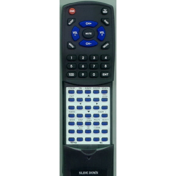 Replacement Remote for NEC RMT-PX03, RMTPX03, RTRMTPX03, RP109, PX42VM5HA, PX42VM5A