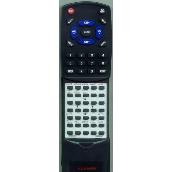 Replacement Remote for PANASONIC EUR7723KB0R, RTEUR7723KA0, EUR7723KA0, PVV4524S, PV4525, PVV4525S, PVV464, PVV4525, PVV464S, PVV4524