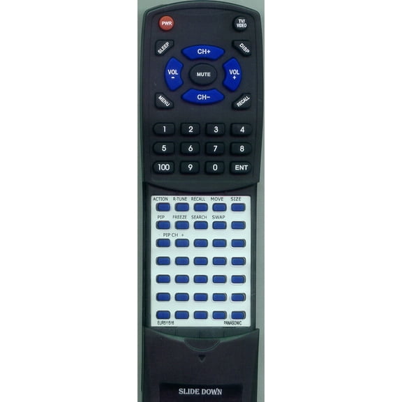 Replacement Remote for PANASONIC RTEUR511516, EUR511516, PT47WX49, PT47WX49E, SR5133B, PT47WX49SE