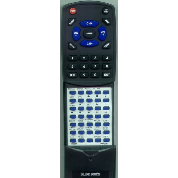 Replacement Remote for PANASONIC RTLSSQ0375, LSSQ0375, PVD7473S, PVD4743S, PVD4733S, PVD4743SK, PVD4633S
