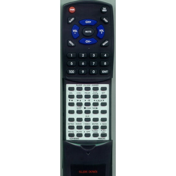 Replacement Remote for PANASONIC RTN2QAHB000050, N2QAHB000050, SCAK330, SCAK333, SCAK330K, SAAK330K, SAAK330K BLACK, SAAK330KBLACK