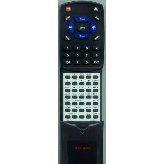 Replacement Remote for PANASONIC RTVSQS1479X, VSQS1402, PV4501, PV4508, PV4515S, PV4655S, PV4504, PV4503, PV4561, PV4652, PV4553, PV4555S, PV4625S, P