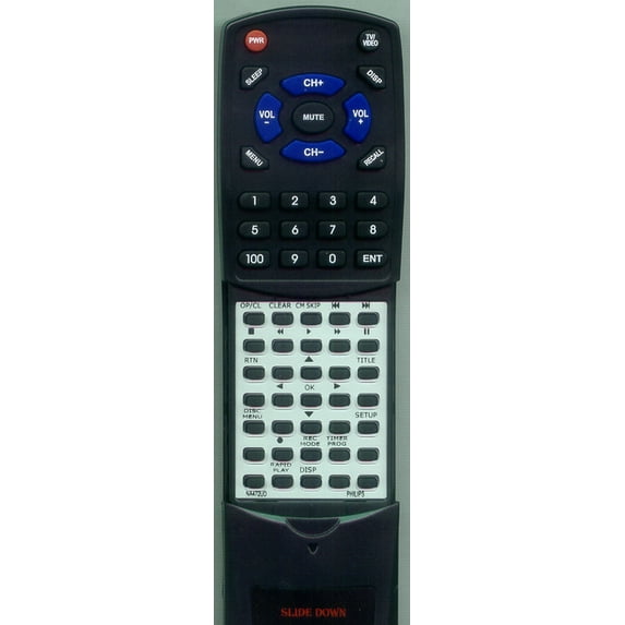 Replacement Remote for PHILIPS MSR90D6, NA472UD