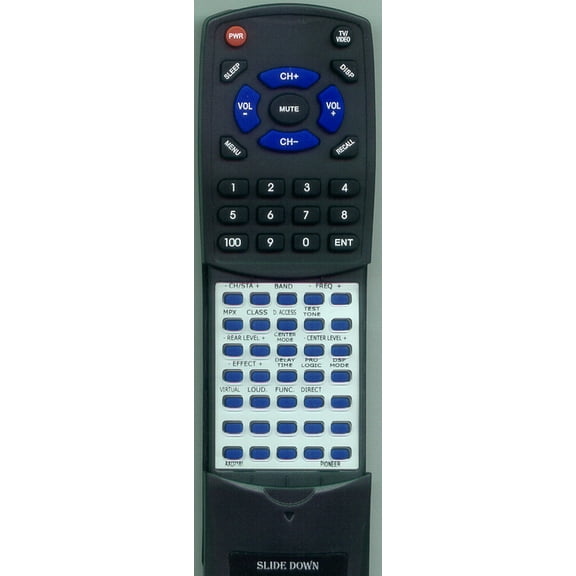 Replacement Remote for PIONEER AXD7161, RTAXD7161, CUVSX124, VSXD307, D3400K, D3400Q, VSXD307HT, HTP202, HTP102, CUVSX133