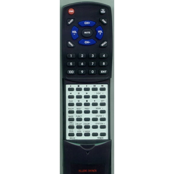 Replacement Remote for PIONEER RPX1110, RTRPX1110, CUCX008, D4300K, CX4000, D4400K, D4200, CX790