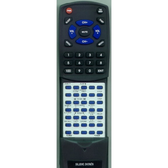 Replacement Remote for PIONEER RU-V6000, RTRUV6000, RUV6000, LDV6010, CUV6000, LDV6000A, LDV6010A, LDV8000, LDV6200A, LDV6200, LDV6000