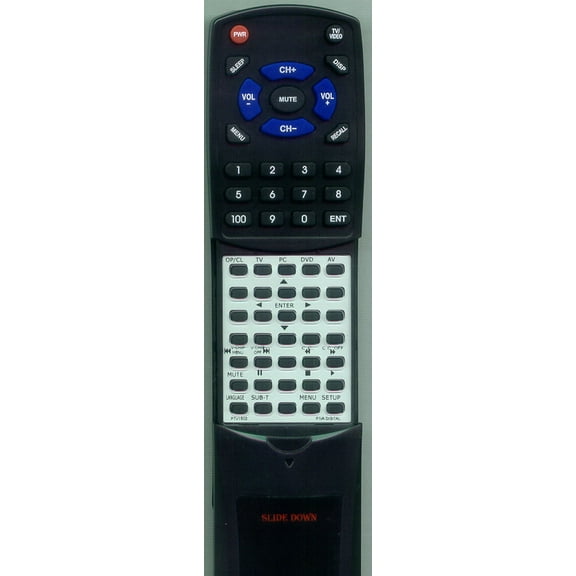 Replacement Remote for PIVA RTPTV1502, PTV1502