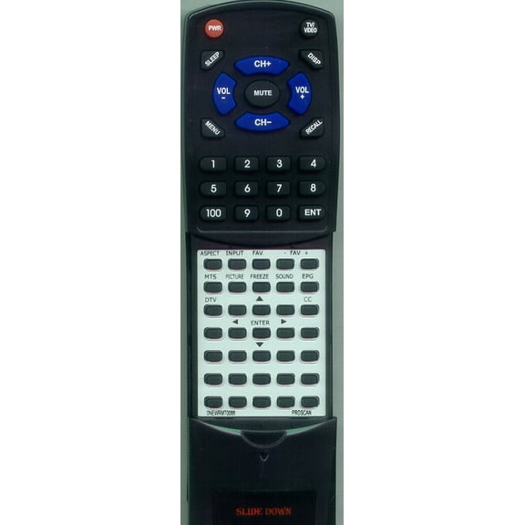 Replacement Remote for PROSCAN 0NEW-RMT-0068, 0NEWRMT0068, 0NEW-RMT-0068V2, 0NEWRMT0068V2, RT0NEWRMT0068, 32LA30Q, 26LA30Q, 26LB30Q, 32LB30Q
