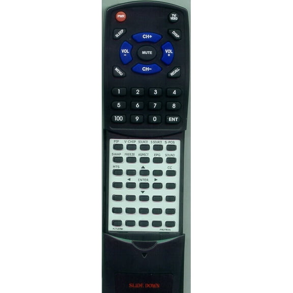 Replacement Remote for PROTRON RTPLTV3750, PLTV3750