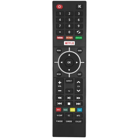 Replacement Remote for Polaroid Smart TV w/ Netflix YouTube Toon Goggles Foxxum