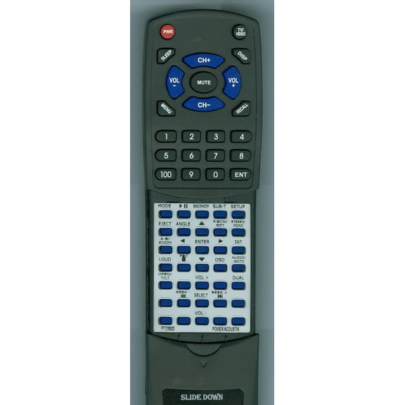 Replacement Remote for Power Acoustik RTPTID8920, PTID8920