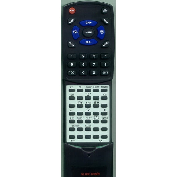 Replacement Remote for RCA 257407, RT257407, RS2604, RS2612, RS2601, RS2603, RS2606, RS2602