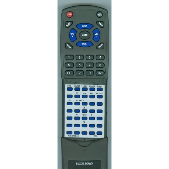 Replacement Remote for RCA RLC3255AB, RLC3708A, RLC4062A, RLC4688AB, RLCD4063A