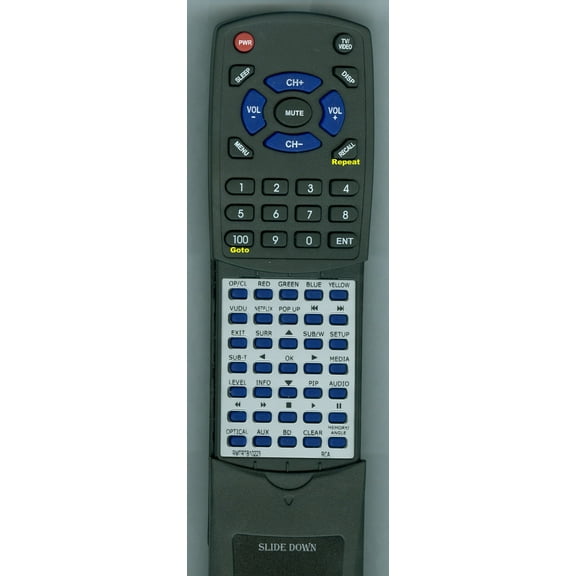 Replacement Remote for RCA RMT-RTB10223, RTRMTRTB10223, RMTRTB10223, RTB10223