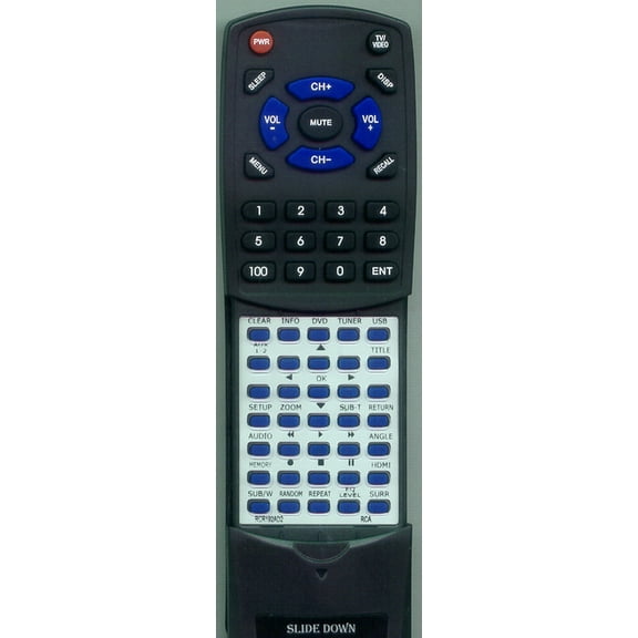 Replacement Remote for RCA RTRCR192AD2, RCR192AD2, RCR192AA3, RTD317, RTD315