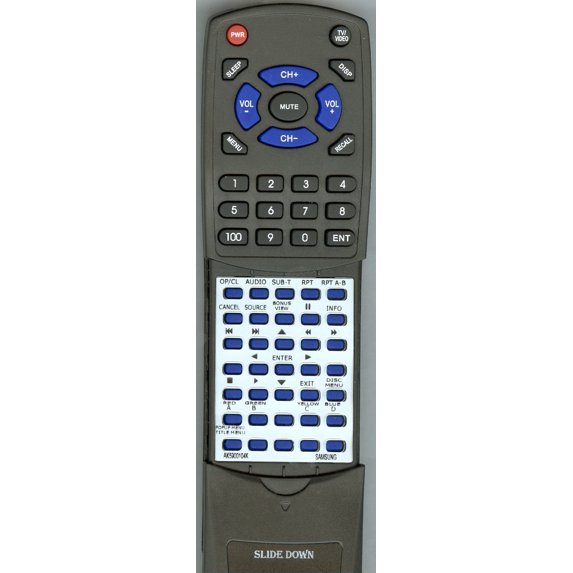 Replacement Remote for SAMSUNG AK59-00104K, RTAK5900104K, AK5900104K, BDP3600, BDP1590, BDP1600