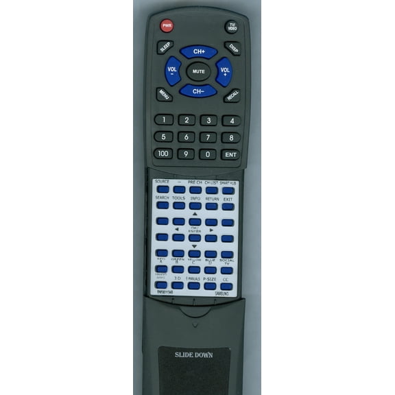 Replacement Remote for SAMSUNG BN5901134B, BN59-01134B, RMCQTD1AP2, UN55D6900, UN46D6900W, UN46D6900WFXZA, UN46D7000, UN46D7000LF, UN46D7000LFXZA, UN