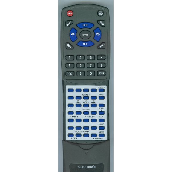 Replacement Remote for SANGEAN RC-P28, RCR-20